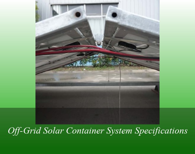 Off-Grid Solar Container System Specifications